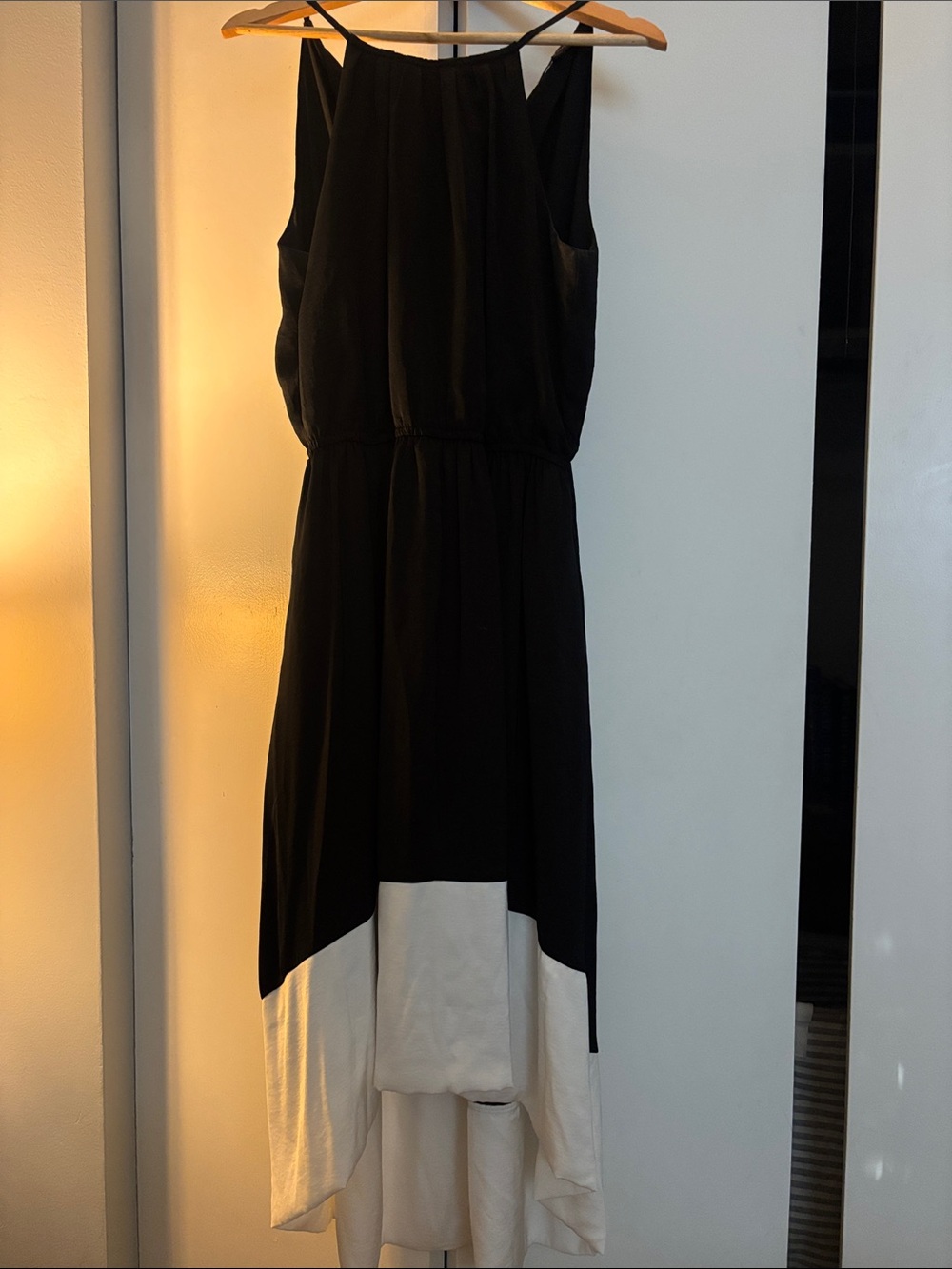Banana Republic Black and White High-Low Dress